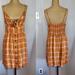 American Eagle Outfitters Dresses | American Eagle Women's Mustard Yellow Grid Now Dress Size Medium | Color: Yellow | Size: M