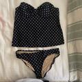 J. Crew Swim | J Crew White Polka Dot Navy Tankini In Size 10. Super Fabulous & Great Condition | Color: Blue/White | Size: 10