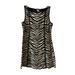 J. Crew Dresses | J Crew Sleeveless Linen Sheath Dress With Zebra Print And Black Trim Nwot | Color: Black/Cream | Size: 6