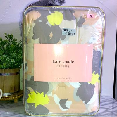 Kate Spade Bedding | Kate Spade Comforter Set | Color: Gray/Yellow | Size: Queen
