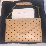 J. Crew Bags | J. Crew Clutch/Shoulder Bag Nwt | Color: Black/Tan | Size: 11” By 7”