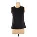 Croft & Barrow Sleeveless Top Black Boatneck Tops - Women's Size Medium