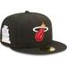 Men's New Era Black Miami Heat 3x NBA Finals Champions Pop Sweat 59FIFTY Fitted Hat