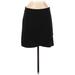 Ann Taylor LOFT Casual Mini Skirt Mini: Black Solid Bottoms - Women's Size Medium