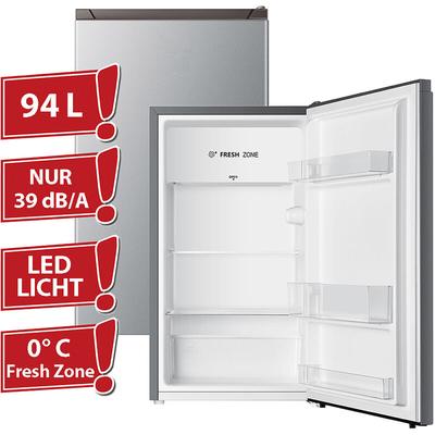 PKM - Vollraumkühlschrank Kühlschrank Tischkühlschrank KS93 si silber 94 l 39 dB eek: f