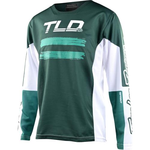 Troy Lee Designs Sprint Marker Jugend Fahrrad Jersey, grün, Größe S