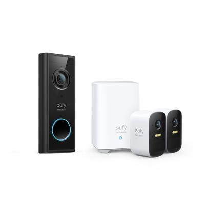 eufyCam S210 (eufyCam 2C) + S220 Video Doorbell Add-on Unit