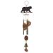 Sunset Vista Designs 414066 - 36" Rustic Black Bear Chime Wind Chime