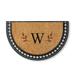 Juno Half-Round Monogrammed Coco Door Mat - 36" x 72", Z - Frontgate