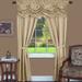 Wide Width Panache 5 Piece Window Curtain Set by Achim Home Décor in Tan (Size 55" W 84" L)