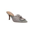 Wide Width Women's Mianna Clog Mule by J. Renee in Pewter (Size 11 W)