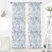 Wide Width Misty Back Tab Window Curtain Panel by Achim Home Décor in Teal (Size 52" W 63" L)