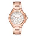 Michael Kors Damenuhr Camille, Chronographenwerk, 43mm Rose Gold Edelstahlgehäuse mit Edelstahlarmband, MK7271