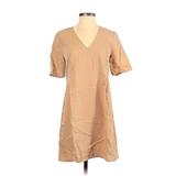 BCBGeneration Casual Dress - Shift: Tan Print Dresses - Women's Size X-Small