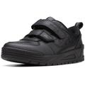 Clarks Palmer Steggy Boys School Shoes 9.5 Black