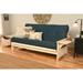 Copper Grove Dixie Futon Set in Antique White Wood with Innerspring Mattress