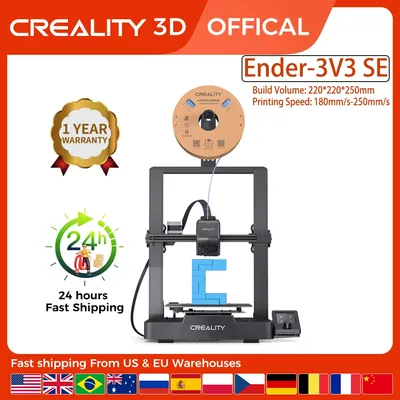 CREALITY Official Ender-3V3 SE Imprimante 250 mmumental CR Touch Auto Droeling FDM Imprimante 3D