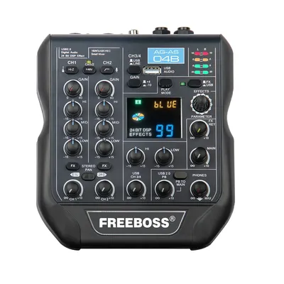 Freeboss-Mini console Assad avec enregistrement USB 24 bits 192KHz centre audio en direct 99