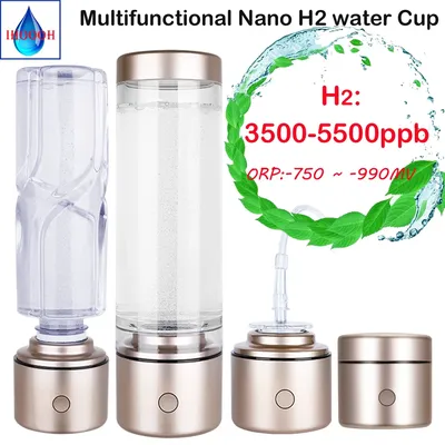 Générateur Nano Portable de bouteilles d'hydrogène à haute Concentration antioxydant ORP SPE
