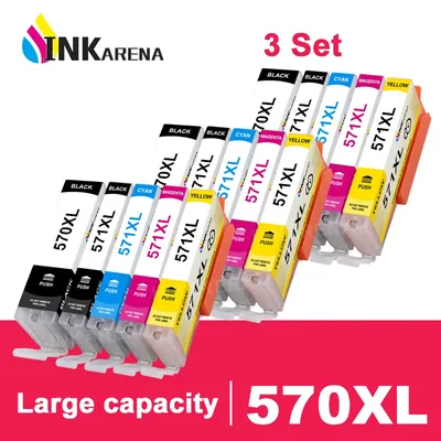INKFlaNA-Cartouche d'encre pour imprimante PIxma pour IL MG5750 MG5751 MG5752 MG5753 MG 5750 5751