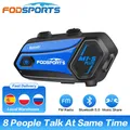 Fodsports M1-S Plus interphone casque de moto casque bluetooth 8 coureurs 2000M intercomunicadores