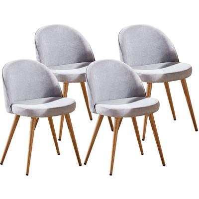 Set aus vier skandinavischen grek Stühlen grau - Grau Image