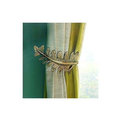 2 Stück Europäische Big Leaf Vorhang Raffhalter Vorhang Holdbacks Dekorative Wandhaken Aufhänger
