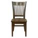 Julia Side Chair - Walnut Wood in Brown Restaurant Furniture by Barn Furniture | 37 H in | Wayfair DRWMCW1007W