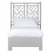 David Francis Furniture Chippendale Standard Bed Wood/Wicker/Rattan in Gray | 60 H x 42 W x 78.5 D in | Wayfair B4035BED-T-S152