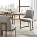 Willa Arlo™ Interiors Averett Dining Side Chair Upholstered/Metal/Fabric in Gray | 33.5 H x 21 W x 22 D in | Wayfair