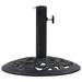 Fleur De Lis Living Umbrella Weighted Base Patio Parasol Stand for Poles of 1.4"/1.5"/1.9" Cast Iron in Brown | 12.6 H x 15.8 W x 15.8 D in | Wayfair