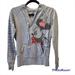 Disney Shirts & Tops | Disney Parks Minnie Mouse Sweatshirt Hooded Full Zip In Gray. Sz Small. | Color: Gray/Pink | Size: Sg