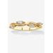 Women's 18K Yellow Gold Plated Cubic Zirconia Stackable Vine Ring by PalmBeach Jewelry in Cubic Zirconia (Size 9)