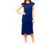 Jessica Simpson Dresses | Jessica Simpson Women's Cap Sleeve Side Slit Midi Dress | Color: Blue | Size: S