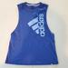 Adidas Tops | Adidas Blue Logo Muscle Tee | Color: Blue | Size: L