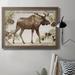 Loon Peak® Rustic Barnwood Animals Collection A - Picture Frame Painting on Canvas in Brown | 18 H x 27 W x 2.5 D in | Wayfair