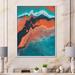 Orren Ellis Modern Framed Canvas Wall Art Print Metal in Orange | 40 H x 30 W in | Wayfair 4ECEF52E0B24419C84B365156D1EA8BB