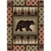 87 x 63 x 0.4 in Area Rug - Loon Peak® Hearthside Hickory Gap Multi Area Rug Polypropylene | 87 H x 63 W x 0.4 D in | Wayfair