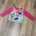 Disney Pajamas | Girls 3t Disney Pink Minnie Mouse Long Sleeve Pajama Shirt | Color: Blue/Pink | Size: 3tg