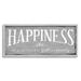 Stupell Industries Happiness Is A Full Kitchen Phrase Distressed by Daphne Polselli - Floater Frame Textual Art on in Brown/Gray/White | Wayfair