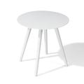 Corrigan Studio® Jadran Outdoor Side Table Metal in White | 15.4 H x 15.8 W x 15.8 D in | Wayfair D0E097C184244A96BB3B9F9B1555FC88