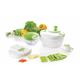 Set essoreuse à salade et mandoline Herzberg HG5057 - Blanc