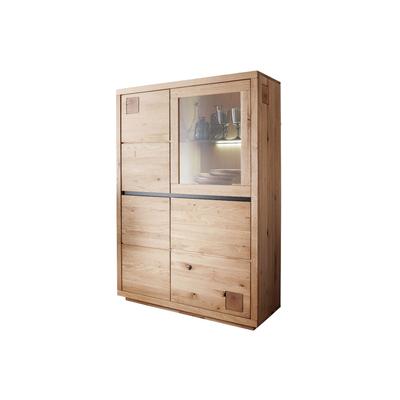3S Frankenmöbel »Cara« Massivholz Highboard I WZ-0159 / Kernbuche Image