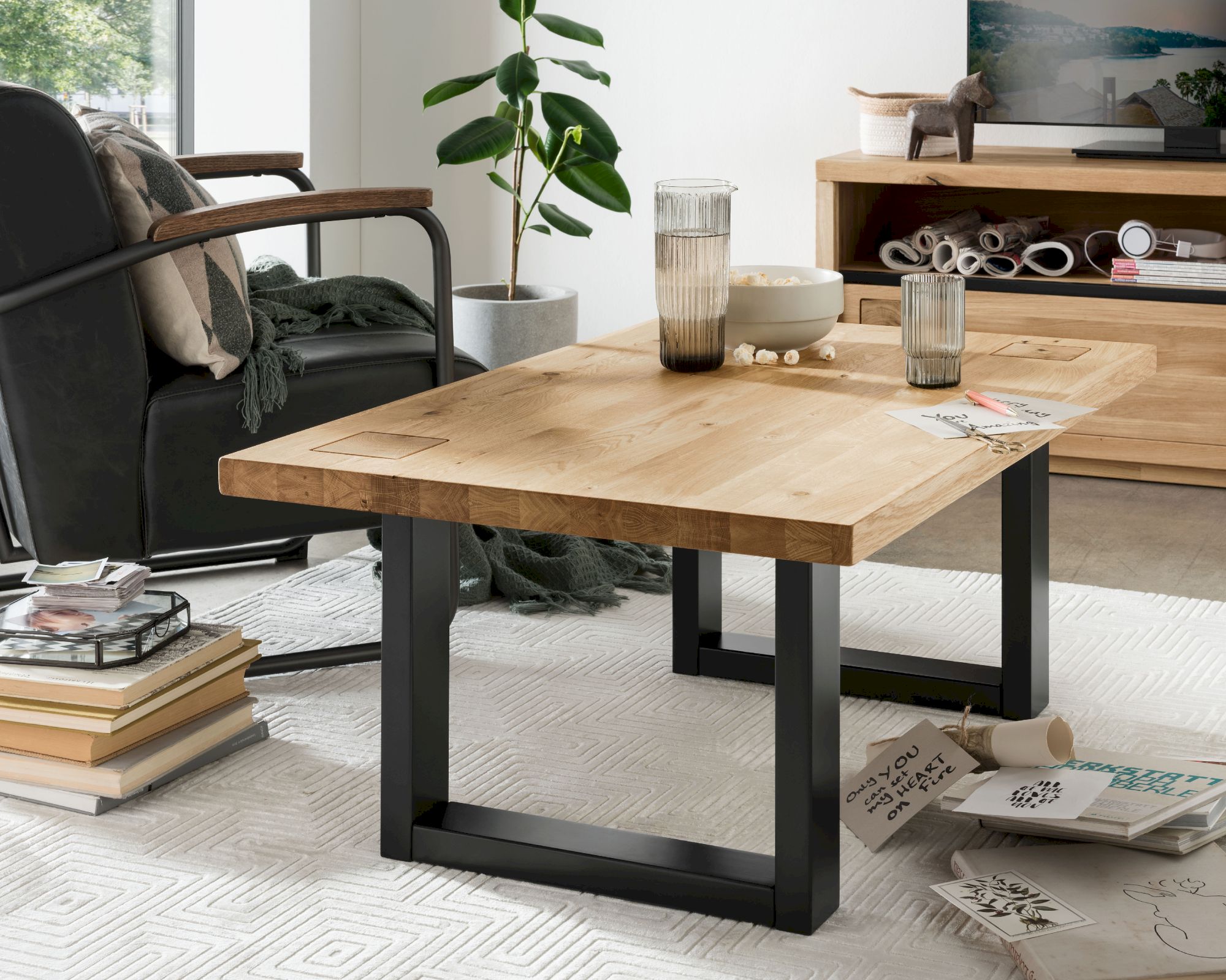 3S Frankenmöbel »Cara« Massivholz Couchtisch WZ-0159 / 110 cm / Kernbuche