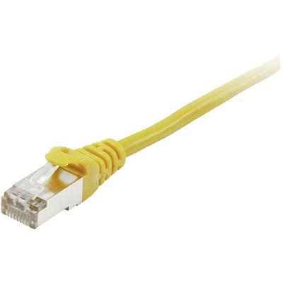 605564 RJ45 Netzwerkkabel, Patchkabel cat 6 s/ftp 5.00 m Gelb vergoldete Steckkontakte 1 St. - Equip