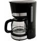 Deski - Kaffeemaschine Edelstahl-schwarz 1,5 Ltr. 1000 Watt - Schwarz