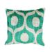 Handmade Modern Throw Pillows With Insert Green Boho Velvet 16x16 in
