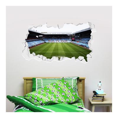 Aston Villa Villa Park Stadion kaputter Wandaufkleber – 120 cm x 60 cm Image