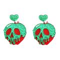 Disney Jewelry | Disney Snow White Poison Apple Glitter Earrings | Color: Green/Red | Size: Os