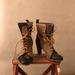 J. Crew Shoes | J Crew Canvas And Leather Lace-Up Explorer Boots | Color: Black/Tan | Size: 7